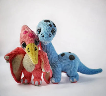 Set 5 in 1, Dinosaur Crochet Pattern, Crochet Animal, Crochet amigurumi, Dinosaur Toy