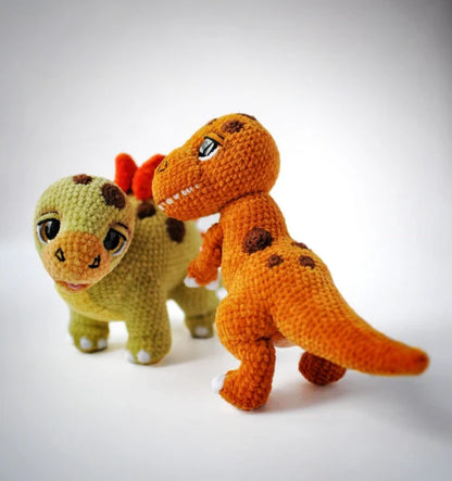 Set 5 in 1, Dinosaur Crochet Pattern, Crochet Animal, Crochet amigurumi, Dinosaur Toy