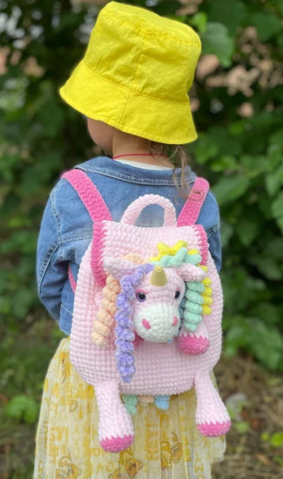 Plush Backpack Dragon, Unicorn, Frog or Bunny