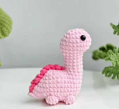 Dinosaur Jurassic World No Sew Crochet Pattern, No Sew Amigurumi Crochet Patterns | Triceratops, Tyrannosaurus, Stegosaurus, Dinosaur